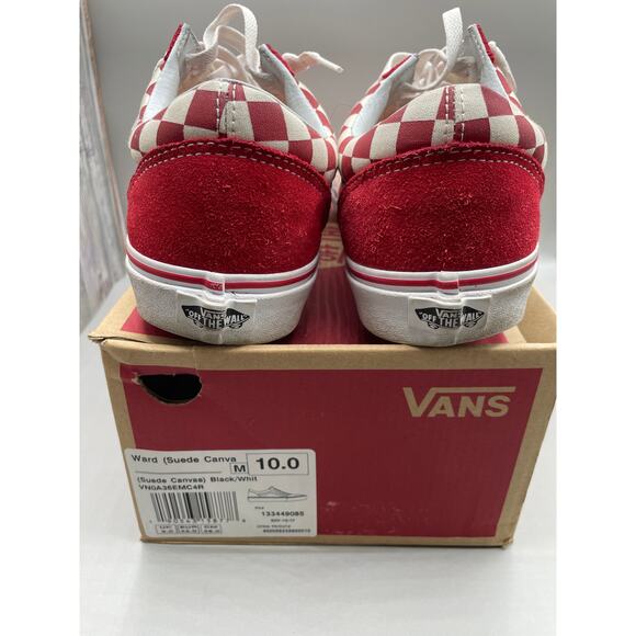 Vans Men’s Old Skool OTW Suede Red & White Checkered Skater Sneakers 10 0 - Picture 6 of 11